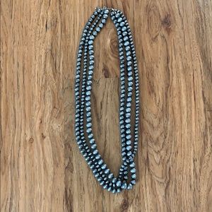 Navajo pearl triple strand necklace
